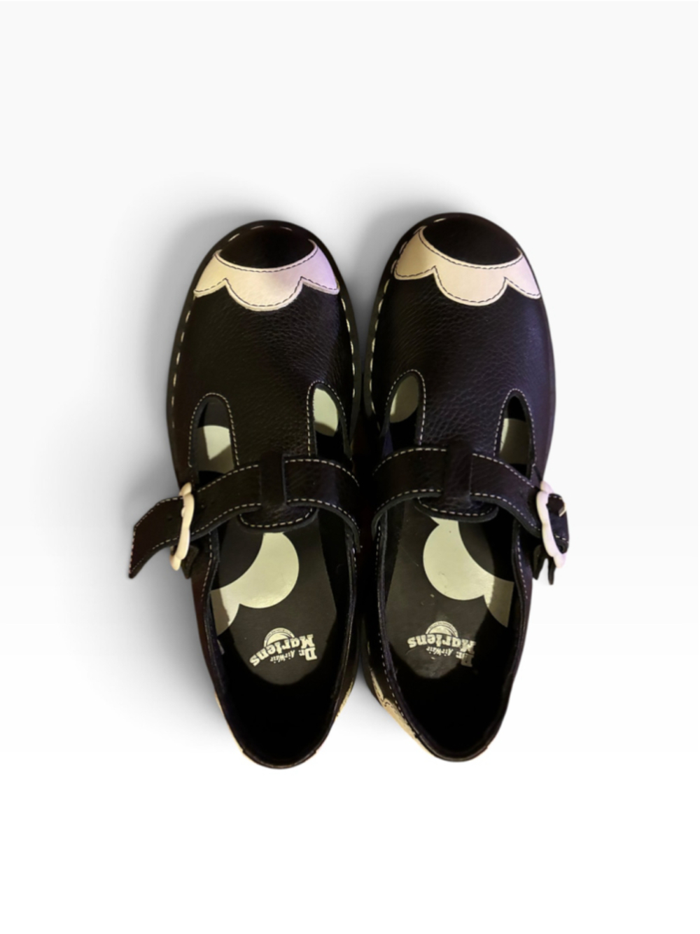 Women's Dr. Martens LTD ED Bethan Platform Shoes, Size 8, Black and White